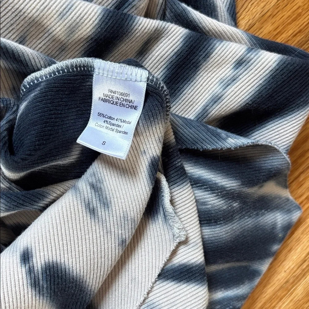 Young Fabulous & Broke Black & White Tie-Dye Racerback Midi Maxi Dress Women’s S - Picture 4 of 6